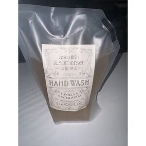 ASQUITH & SOMERSET ENGLAND "VANILLA SANDALWOOD" Hand Wash Refill Pouch 2L 67 oz